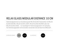 RELAX GLASS Verbindungen - RELAX GLASS MODULE - Auslaufmodelle - Produkte - burda