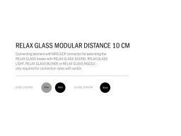 RELAX GLASS Connectors - RELAX GLASS MODULES - Discontinued items - Products - burda